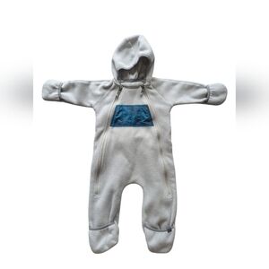 MEC light gray fleece bunting suit 12 months